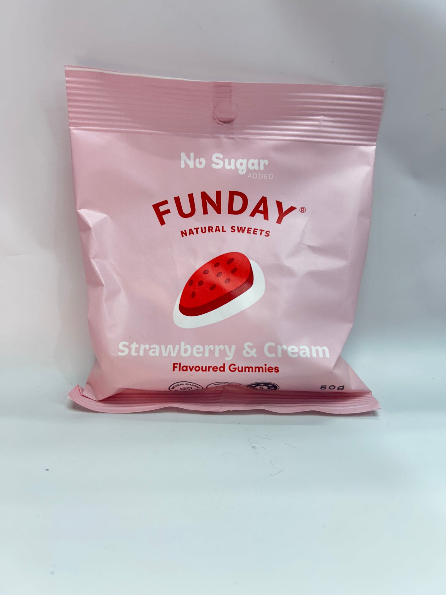 Funday Strawberries and Cream Flavoured Gummies