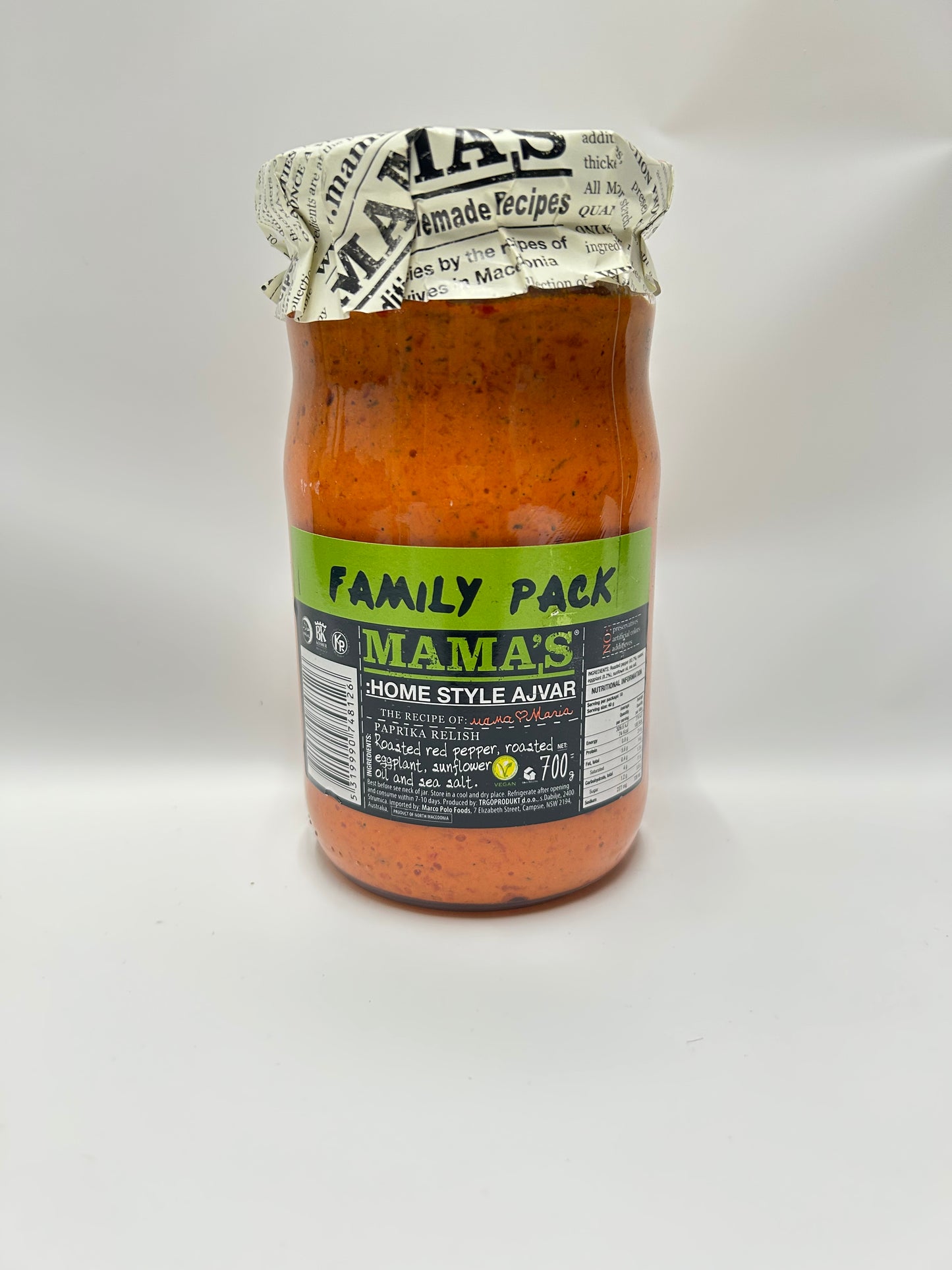 Mama's Ajvar Family Pack 700g