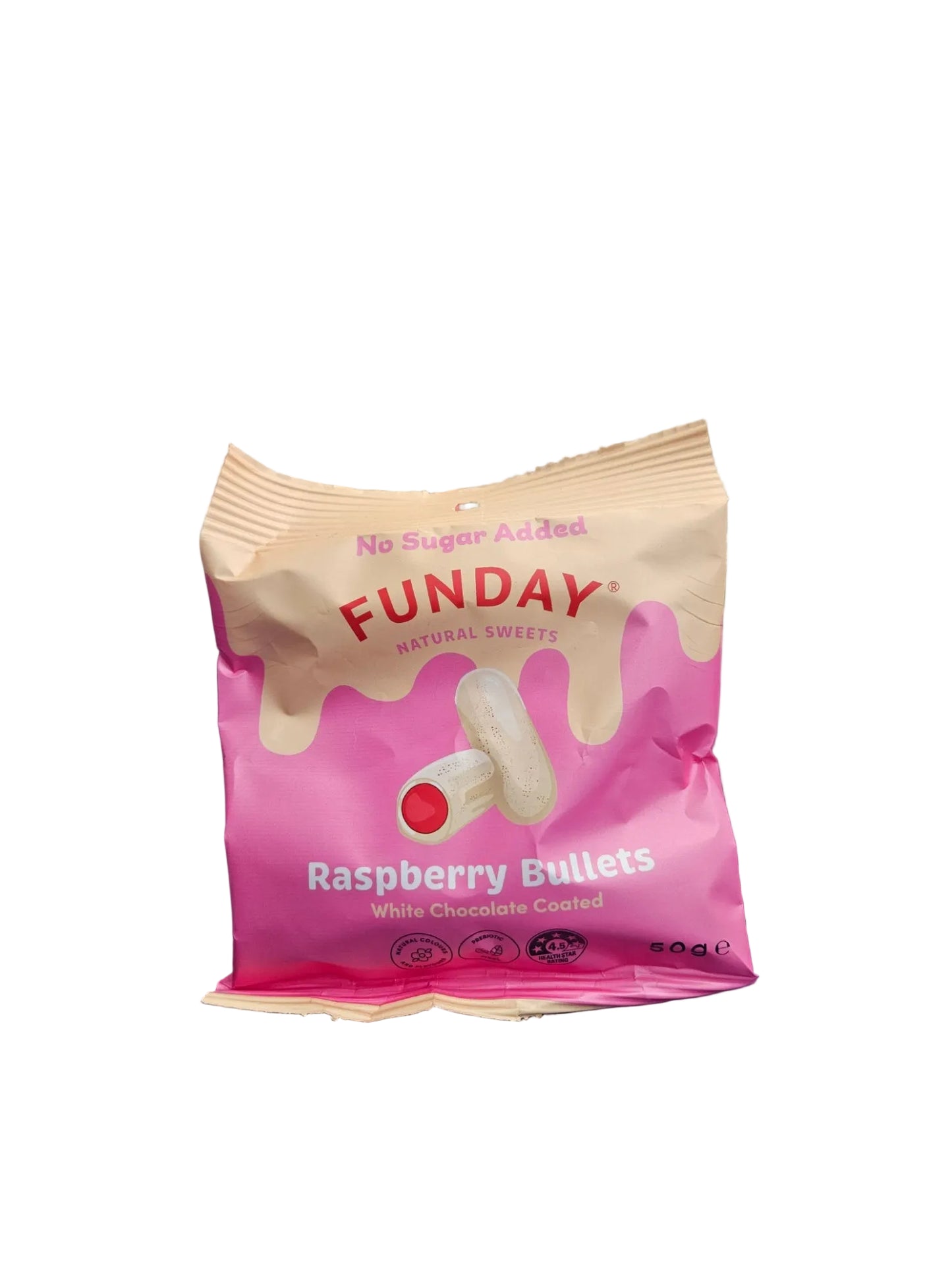 Funday White Chocolate Raspberry Bullets