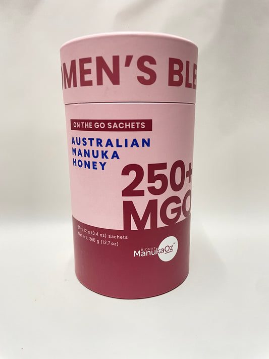 Australian Manuka Honey Women's Blend 250MGO 30 X 12g Sachets