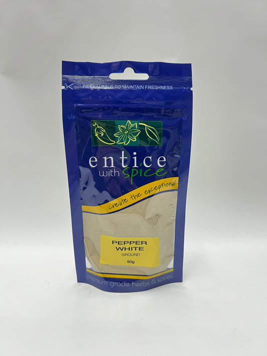 Entice with Spice Pepper White Ground