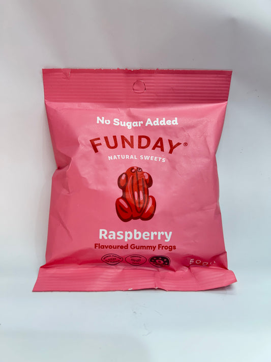 Funday Raspberry Flavoured Gummy Frogs
