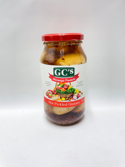 GC'S Hot Pickled Onions 500g