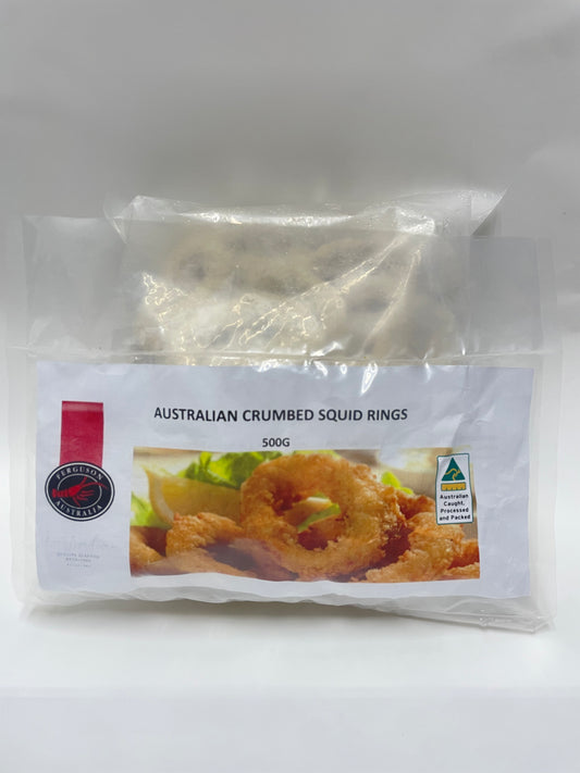 Australian Crumbed Squid Rings 500g