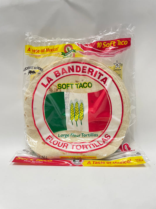 La Banderita Large Flour Tortillas 10 Pack