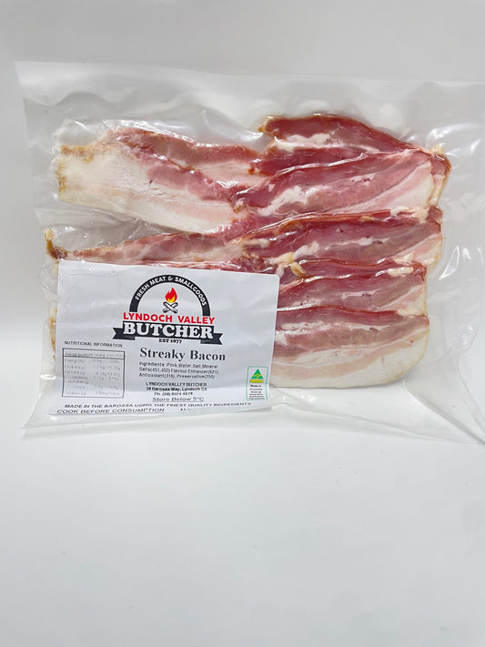 Lyndoch Valley Butcher Streaky Bacon