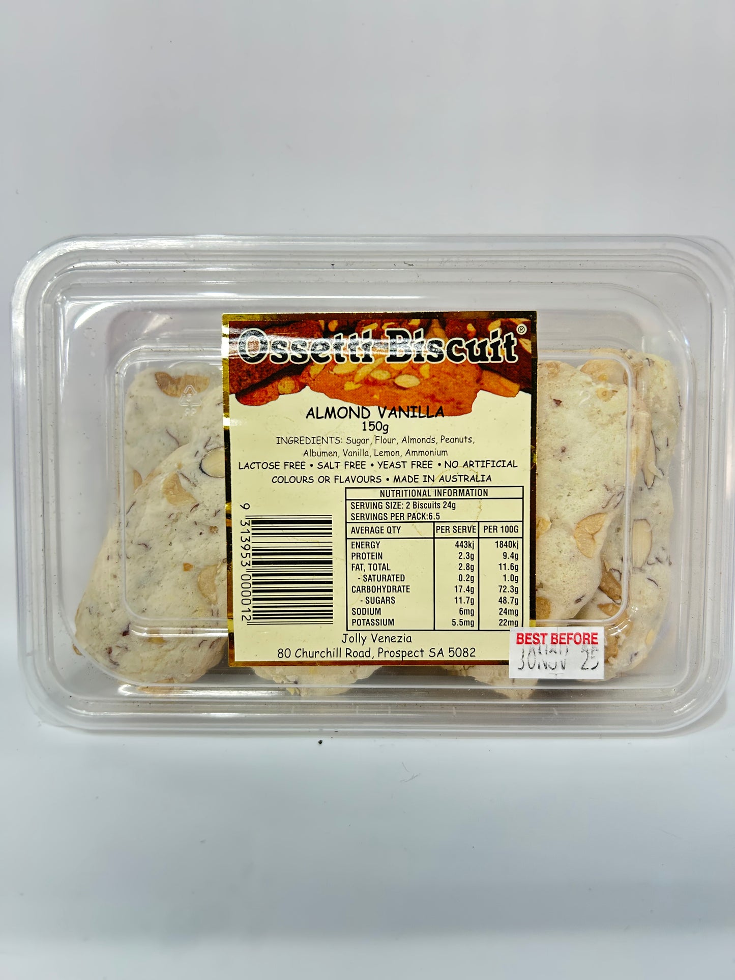 Ossetti Biscuit Almond Vanilla