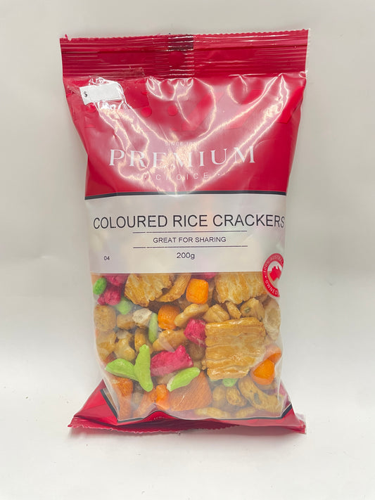 Priority Health - Coloured Rice Crackers 200g