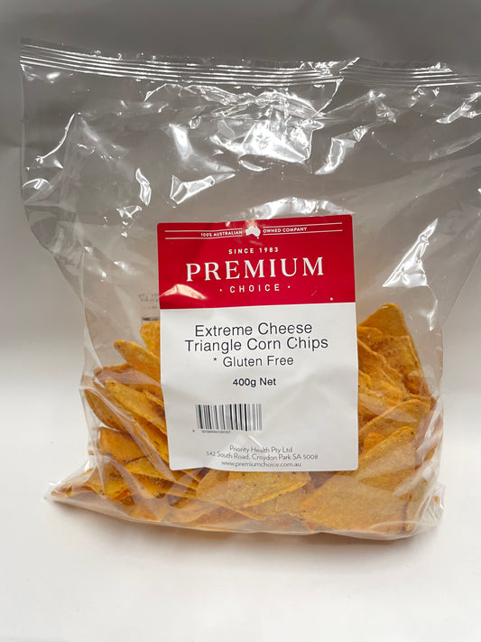 Priority Health - Extreme Cheese Corn Chips 400g