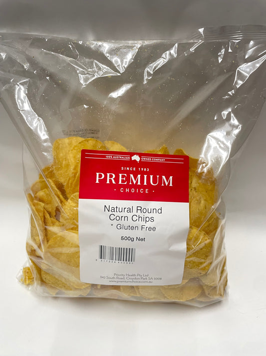 Priority Health - Natural Round Corn Chips 500g