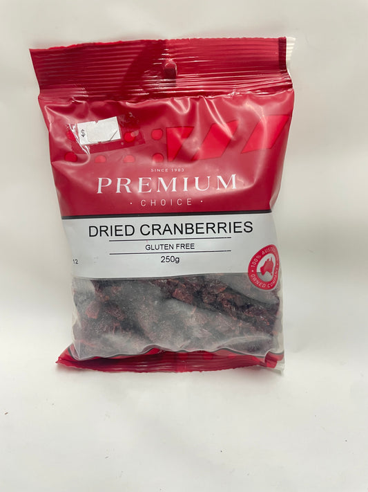 Priority Health - Dried Cranberries 250g