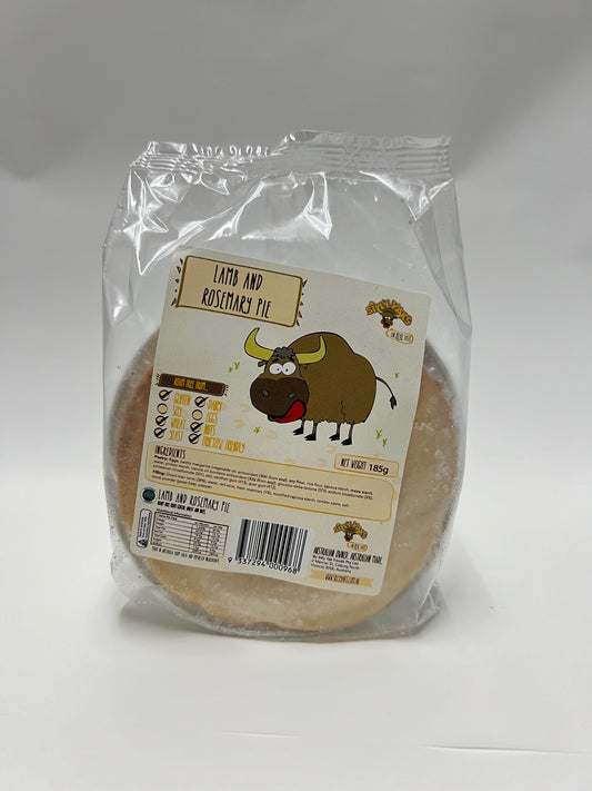 Silly Yak Gluten Free Lamb and Rosemary Pie 185g