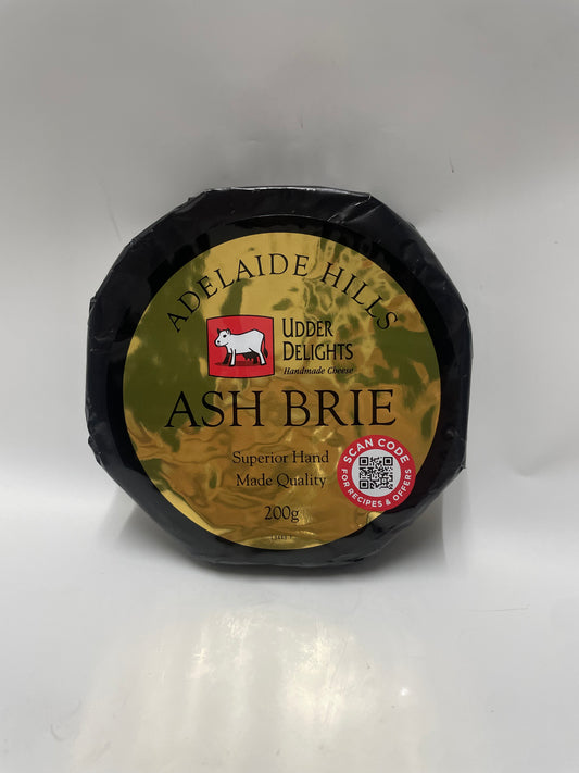 Udder Delights Ash Brie 200g