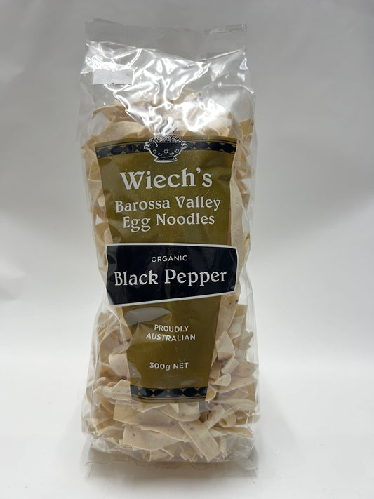 Wiech's Barossa Valley Egg Noodles Organic Black Pepper 300g