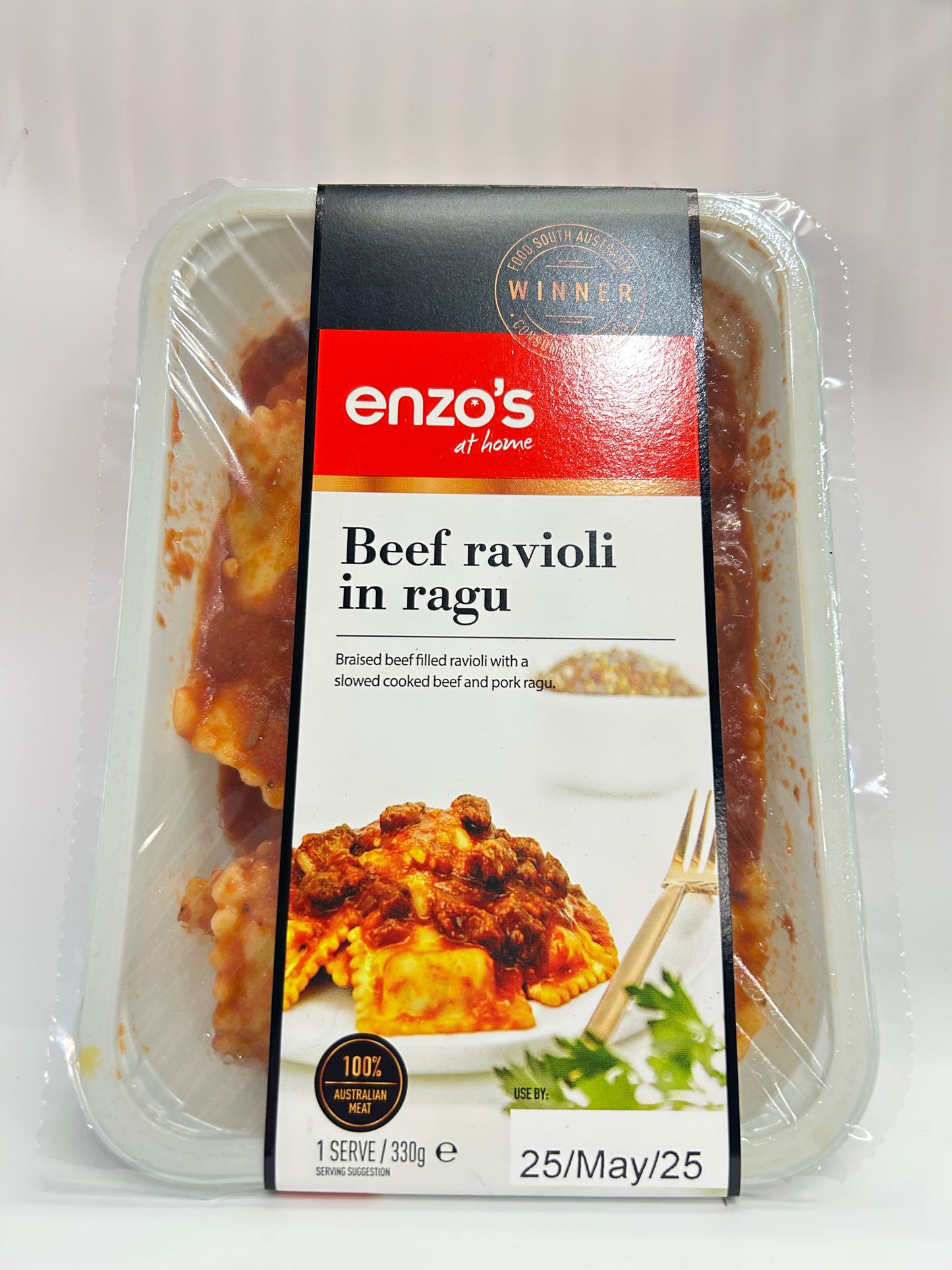 Enzo's Beef Ravioli Ragu 330g