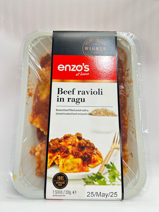 Enzo's Beef Ravioli Ragu 330g