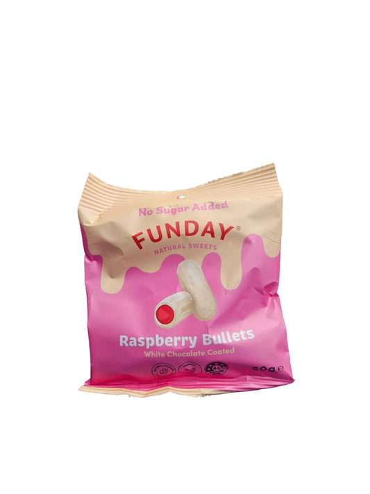Funday White Chocolate Raspberry Bullets