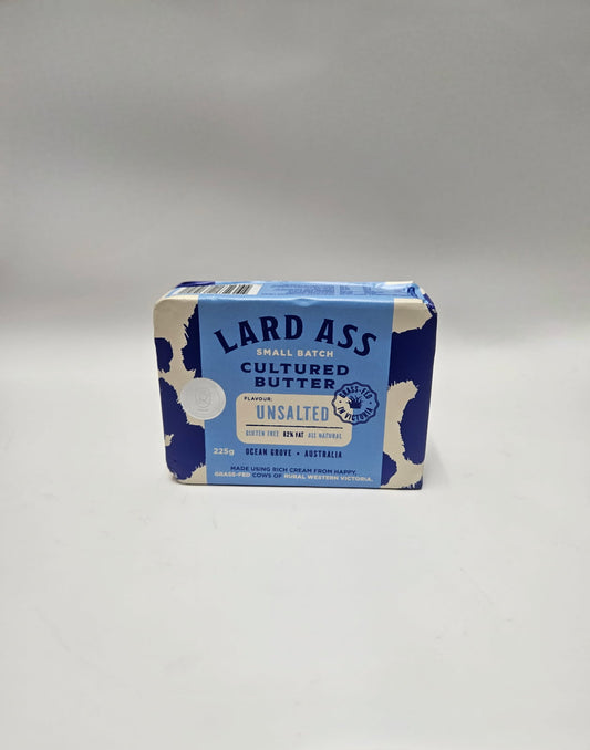 Lard Ass Cultured Butter - Unsalted 225g
