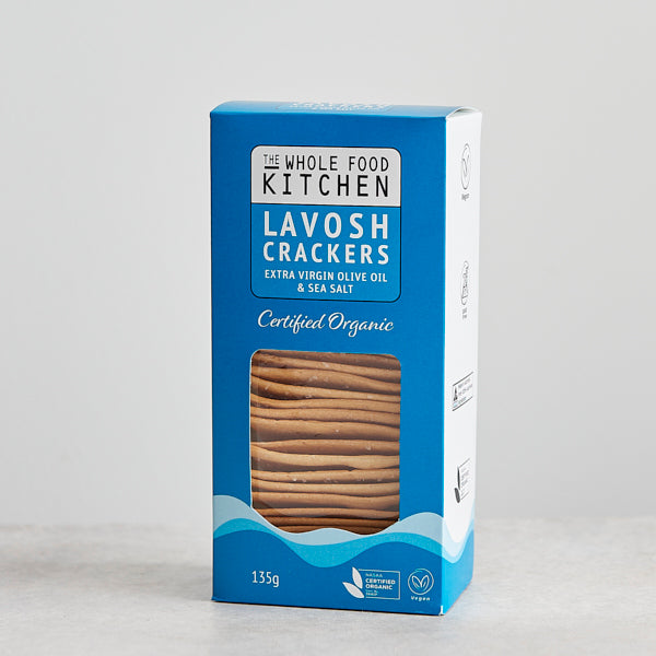 The Wholefoods Kitchen Lavosh Crackers - Sea Salt 135g