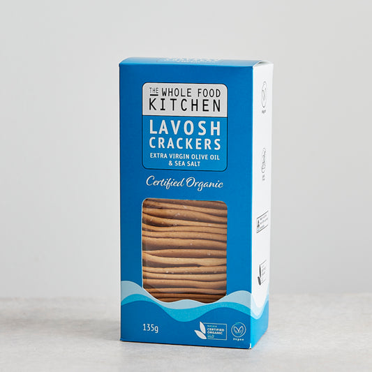 The Wholefoods Kitchen Lavosh Crackers - Sea Salt 135g